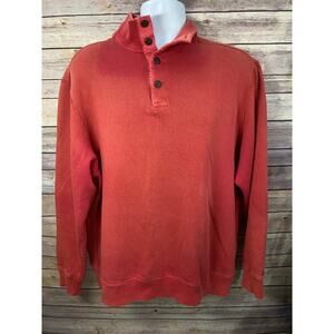 Men's Roundtree & Yorke Size XL Faded Red Button Lightweight sweater